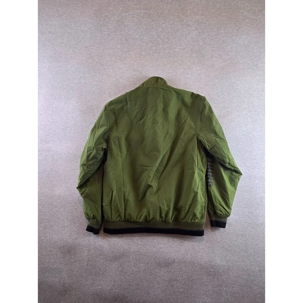 LEFLAH Jacket‎ Mens M Green Nylon Quarter Zip TKY20X Streetwear Loser & Hater